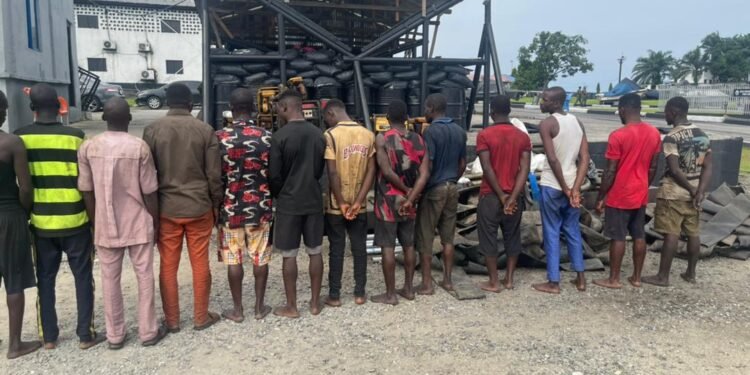 EFCC Grills 13 Suspected Oil Thieves in Port-Harcourt