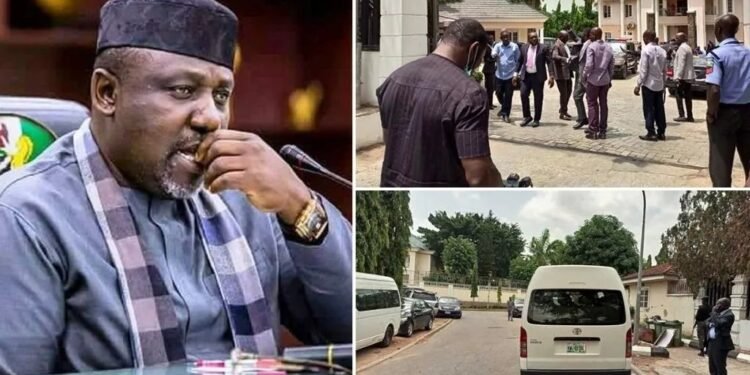 The Siege Over! EFCC  Arrests Okorocha after Breaking in Through the Roof