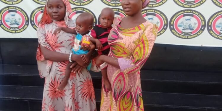 8 Years after, Military Fishes out 2 More Chibok Ladies with Babies
