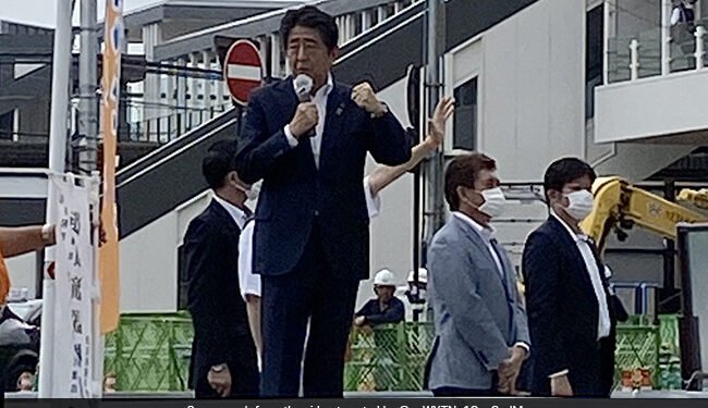 Japan’s ex-PM Shot Campaigning for Sunday’s Election