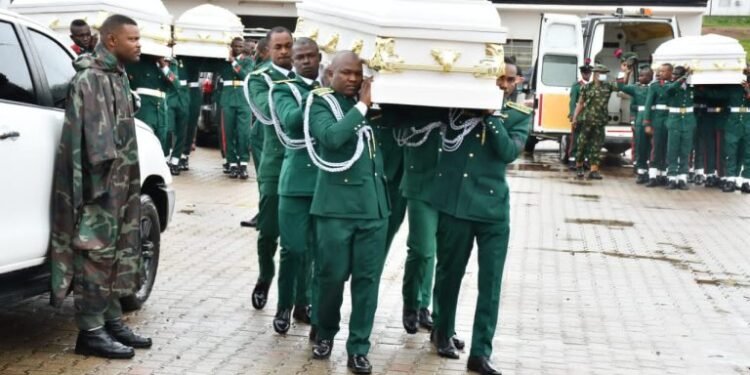 Bwari Attack: Guards Brigade Buries Slain Personnel  –   Capt. Attah, 4 soldiers