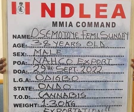 NDLEA, again, Intercepts Large Consignment of Tramadol Pills in Lagos