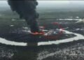 PHOTOS |  Nigerian Air Force Bombs, Destroys Illegal Refinery in Rivers State | METROWATCH