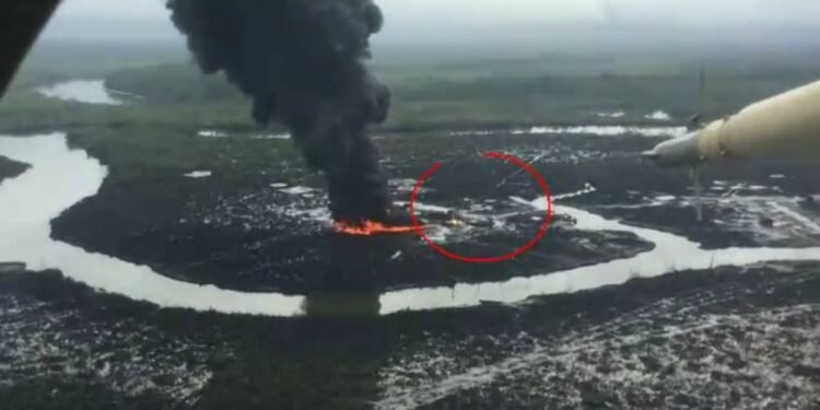 PHOTOS |  Nigerian Air Force Bombs, Destroys Illegal Refinery in Rivers State | METROWATCH