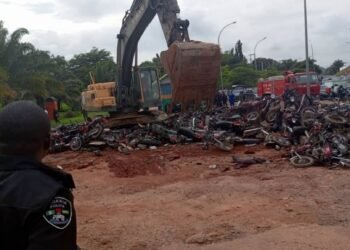 BREAKING | Security Operatives Clash with Motorcyclists, as 470 Motorcycles Destroyed in Abuja | METROWATCH