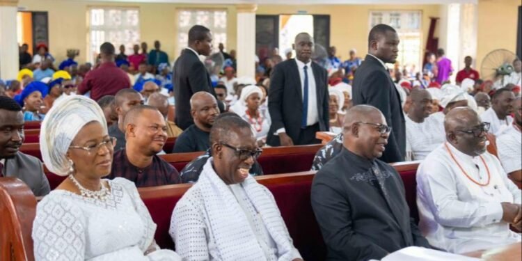 Gov Oborevwori, Okowa, Nduka Irabor, Others Attend Chief Erigbuem’s Funeral | METROWATCH