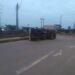 PHOTOS | Truck Falls on Lagos Road, Spills Content | METROWATCH