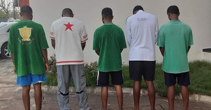 PHOTOS | EFCC Arrests Five Suspected Internet Fraudsters in Makurdi | METROWATCH