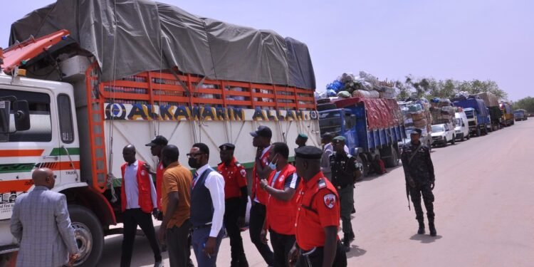 EFCC Intercepts 21 Trucks Smuggling Foodstuffs to Chad, Cameroon, CAR | METROWATCH