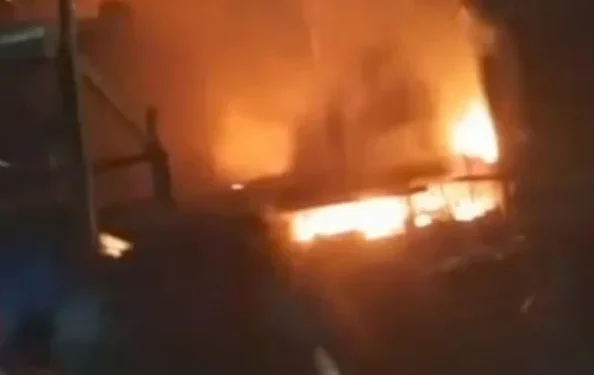 Millions Feared Lost as Mystery Fire Guts a Section of  Onitsha Market | METROWATCH