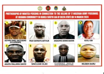 *The suspected killers of 17 soldiers at Okuama, Delta State, Nigeria