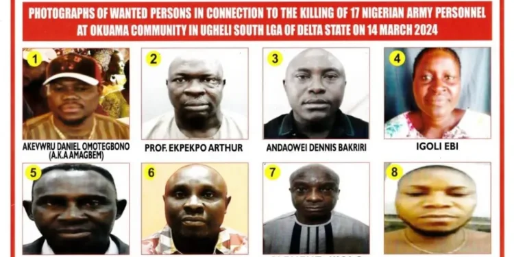 FULL LIST | Nigerian Defence Headquarters Declares Woman, 7 Men Wanted over Killing of Soldiers | METROWATCH