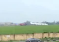 Sweet Escape! Aircraft with 52 Passengers Skids off Ikeja Airport Runway | METROWATCH