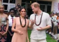 *Prince Harry and wife, Meghan...during their visit to Nigeria