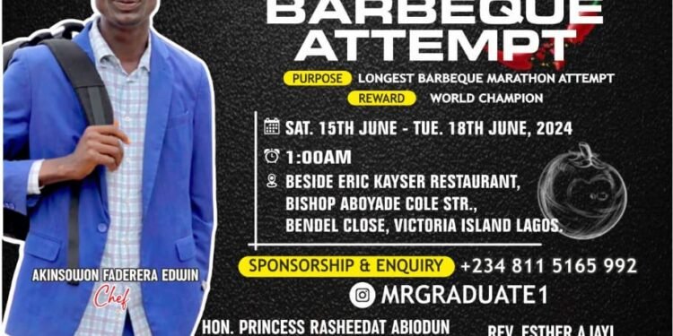 Grill-A-Thon: Another Nigerian Plans to Break Guinness World Record in Barbecue Marathon | METROWATCH