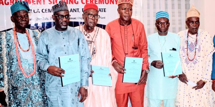 Dangote Cement Signs Development, Social Support Agreement with its Okpella Host  Communities | METROWATCH