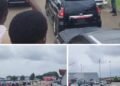 The convoy on Benin Airport