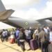 NAF C-130 Aircraft Airlift Students to Various States Across Nigeria for Holidays | METROWATCH
