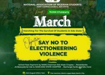 NANS Edo JCC Plans 10,000 Students’ March Against Electoral Violence | METROWATCH