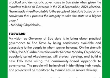 Senator Monday Okpebholo’s Five-Point Agenda