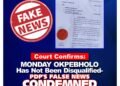 EDO 2024 | Abuja Court Denies Disqualifying Okpebholo from Guber Election