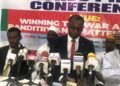 *Barrister Napoleon Otache of CTJ addressing the press in Abuja