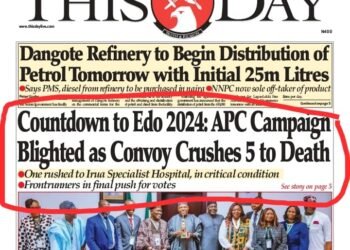 EDO 2024: APC Faults THISDAY, Says Convoy Did Not ‘Crush 5 to Death’
