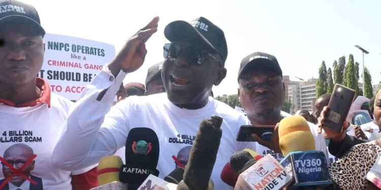 Protest: APC Youth Wing March against Kyari over Failure of NNPCL to Fix Local Refineries