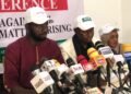 *The Renewed Hope group addressing the press in Abuja, Nov 21, 2024.