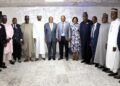 *AANI President, Ambassador Emmanuel Obi Okafor mni, Mr. Adeola Oluwatosin Ajayi MON, DG DSS,
 some of the Service’s management staff and AANI delegation in a group photograph shortly after the at the DSS Headquarters in Abuja.