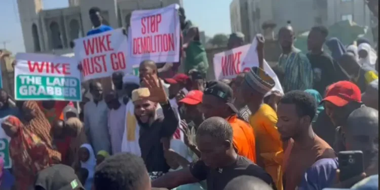 Protest Rocks Abuja over Mass Demolitions by FCT Minister Wike