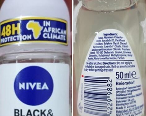NAFDAC Warns Nigerians Against Use of Recalled Nivea Deodorant