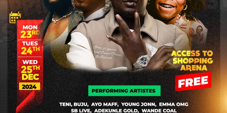 Adekunle Gold, Wande Coal, Young Jonn Set to Thrill Fans at Lagos Shopping Festival