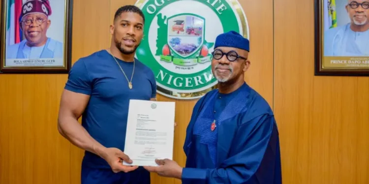 Ogun to Construct Anthony Joshua Indoor Boxing Ring, Says Abiodun