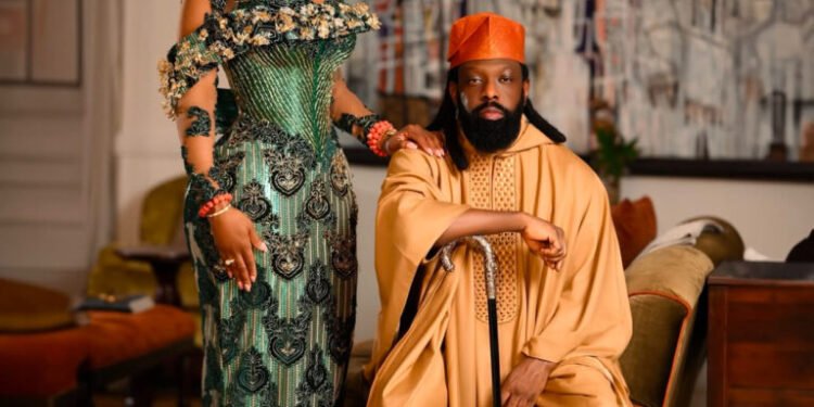 Timaya, Brooke Bailey’s Traditional Attire Sparks Engagement Reactions