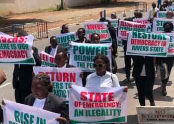 Lawyers March for Return to Democratic Governance in Rivers State