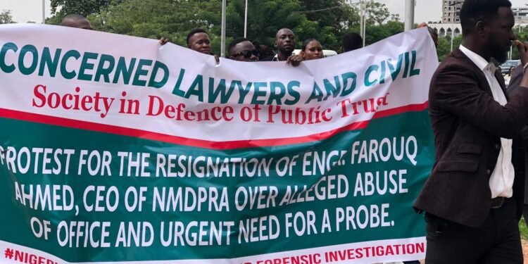 NMDPRA: Lawyers, CSOs Stage ‘Farouk Ahmed Must Go Protest’ in Abuja