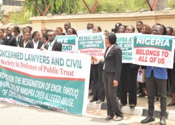 Lawyers, CSOs Storm Attorney General’s Office ‘over $5m Tuition Fees Paid for NMDPRA’s Boss Children’