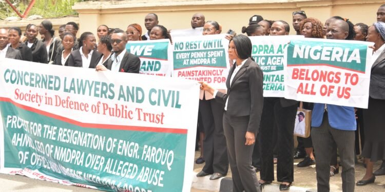 Lawyers, CSOs Storm Attorney General’s Office ‘over $5m Tuition Fees Paid for NMDPRA’s Boss Children’