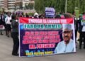 *The protesters...in Abuja on July 8, 2025