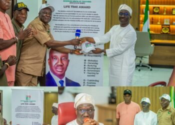 Edo NUT Celebrate Gov Okpebholo, Confers Lifetime Achievement Award on Him