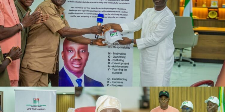 Edo NUT Celebrate Gov Okpebholo, Confers Lifetime Achievement Award on Him