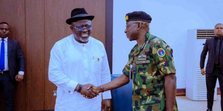 Oborevwori Hails Navy’s Role in Safeguarding Nigeria’s Maritime Assets