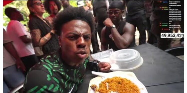 Nigeria Has Best Jollof Rice, American Streamer IShowSpeed Says