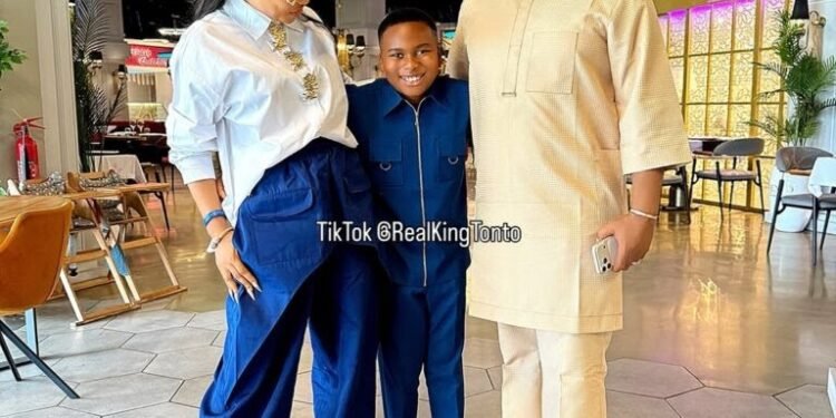 After Years Apart, Tonto Dikeh Reunites Son with Father