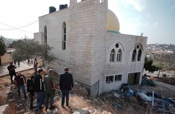 Israeli Settlers Set Fire on West Bank Mosque, Spray-paint Hate Graffiti