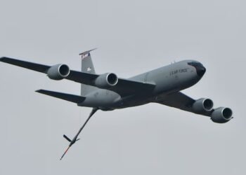 *A KC-135 air refueling tanker went down over Iraq on Thursday, U.S. military officials said. (Genya Savilov/AFP/Getty Images)