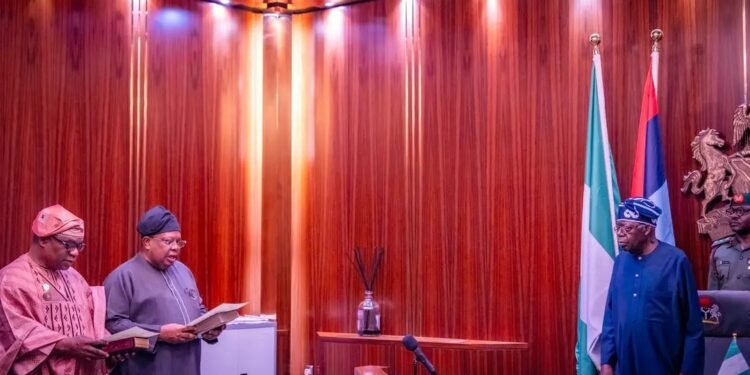 Tinubu Swears in Minister of Power, Minister of State for Foreign Affairs