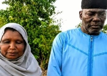 *Gen Rabe Abubakar (r) and wife...in Bandits' Captivity before his death.