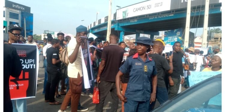 Security Beefed up in Ibadan as Protesters Demand Rescue of Kidnapped Students, Teachers